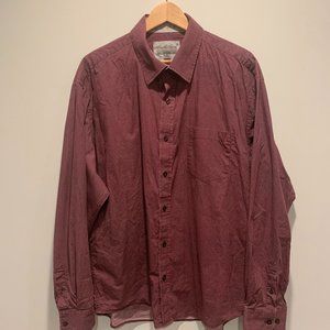 Nicoby Maroon patterned Men's Dress Shirt XXL